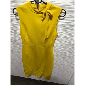Zara yellow midi dress